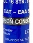 Conector cilíndrico bimetálico empalme aislado Cal. 6-6